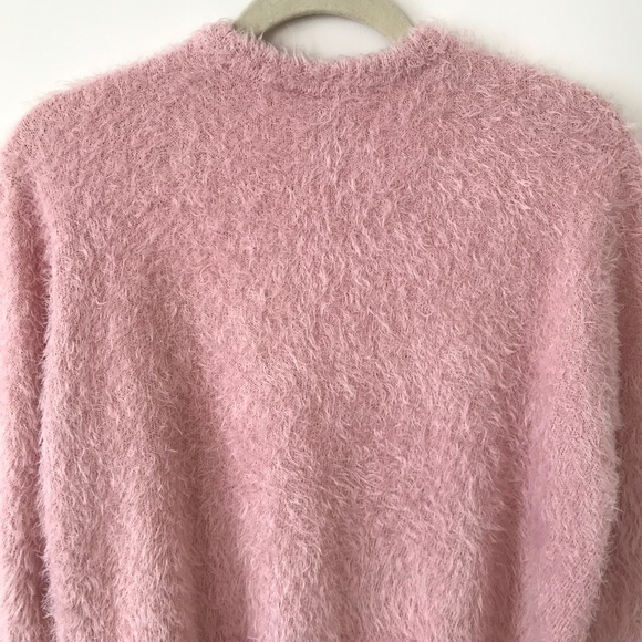 H&M Pink Fuzzy Crew Neck Sweater - Picture 10 of 16